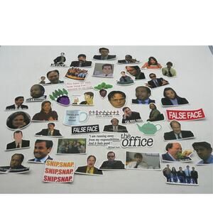 46 The Office Stickers Michael Dwight Jim Stanley Kevin Vinyl Laptop Bottle